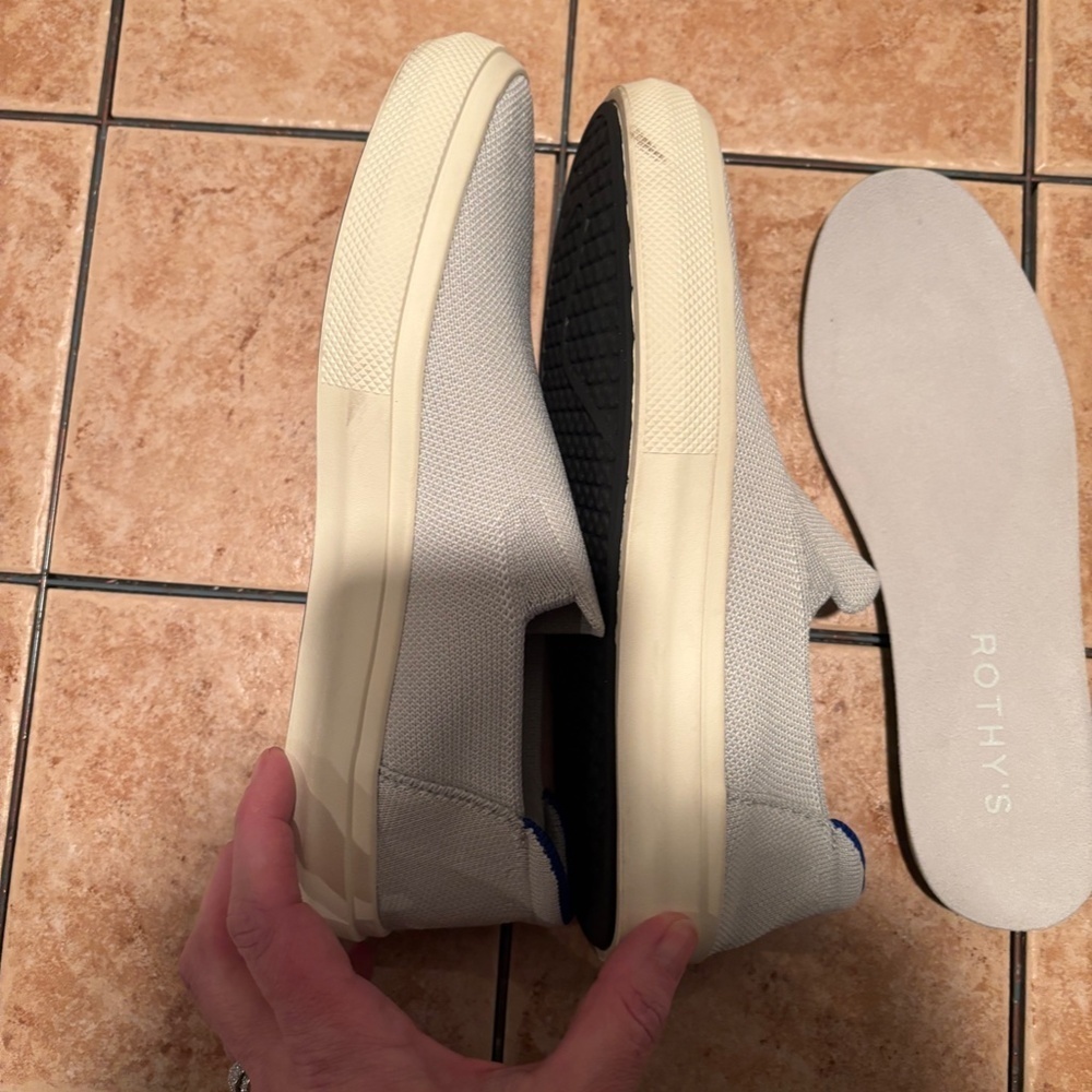 Rothy's The Original Slip On Sneaker Gray Size 8 - Picture 9 of 9